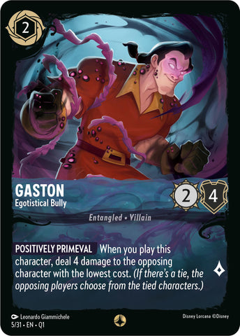 Gaston - Egotistical Bully (5/31) [Illumineer's Quest: Deep Trouble]