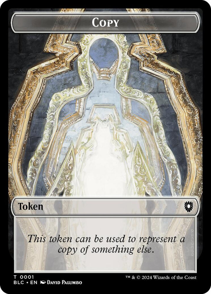 Otter // Copy Double-Sided Token [Bloomburrow Tokens]