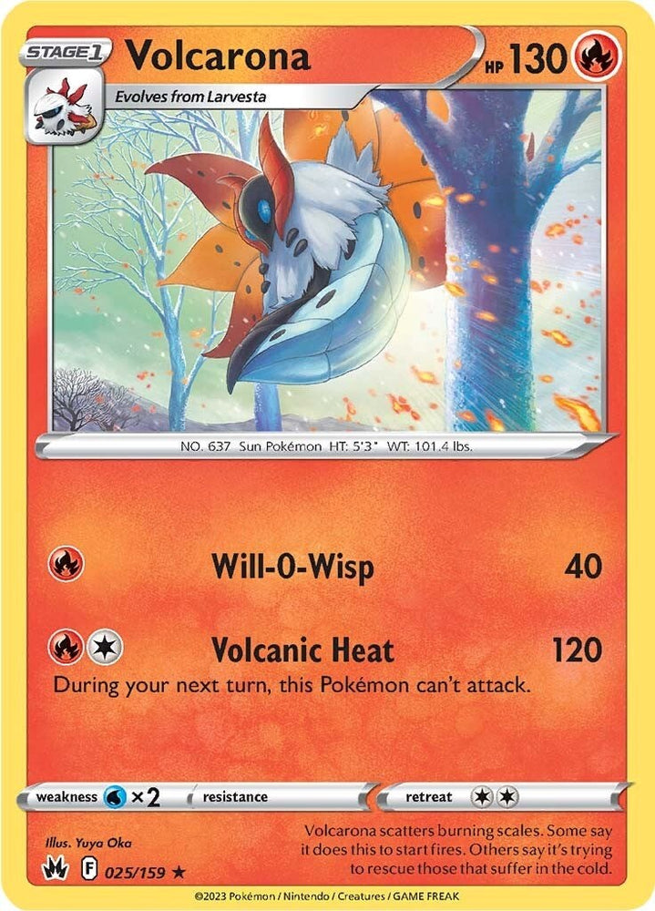 Volcarona (025/159) [Sword & Shield: Crown Zenith]