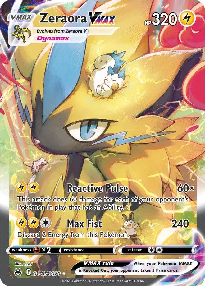 Zeraora VMAX (GG42/GG70) [Sword & Shield: Crown Zenith]