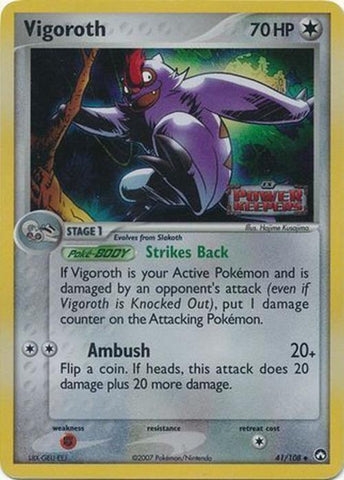 Vigoroth (41/108) (Stamped) [EX: Power Keepers]