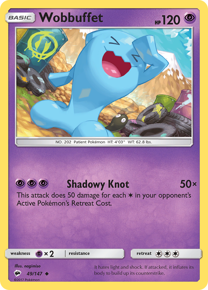 Wobbuffet (49/147) [Sun & Moon: Burning Shadows]