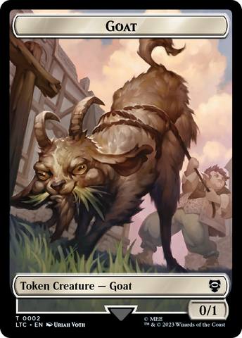 Bird // Goat Token [The Lord of the Rings: Tales of Middle-Earth Commander Tokens]